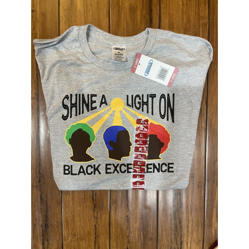 Proud by Design‎ Heather Grey "Shine a Light on Black Excellence" Small